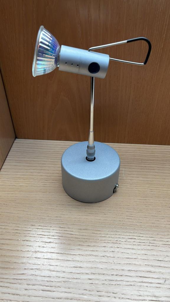 Design lamp Oligo zilver plafondlamp, Ophalen, Gebruikt