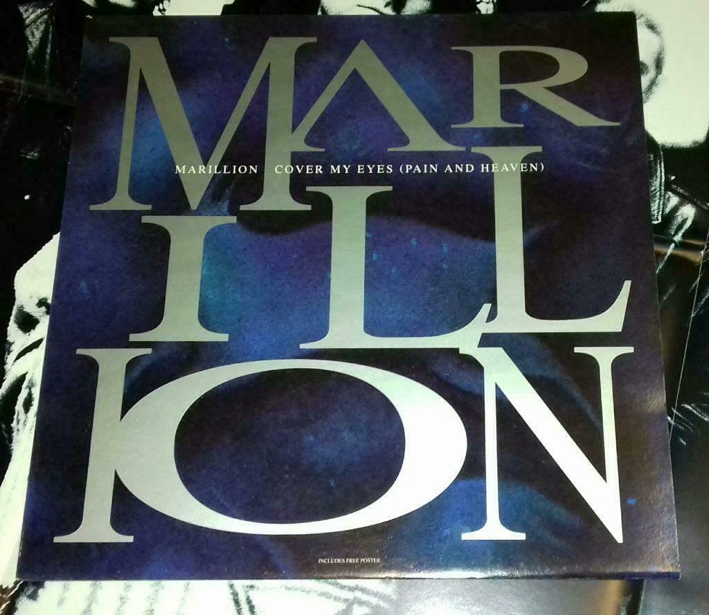 Marillion VINYL 12 inch met POSTER Cover My Eyes, Verzenden, Zo goed als nieuw, 12 inch