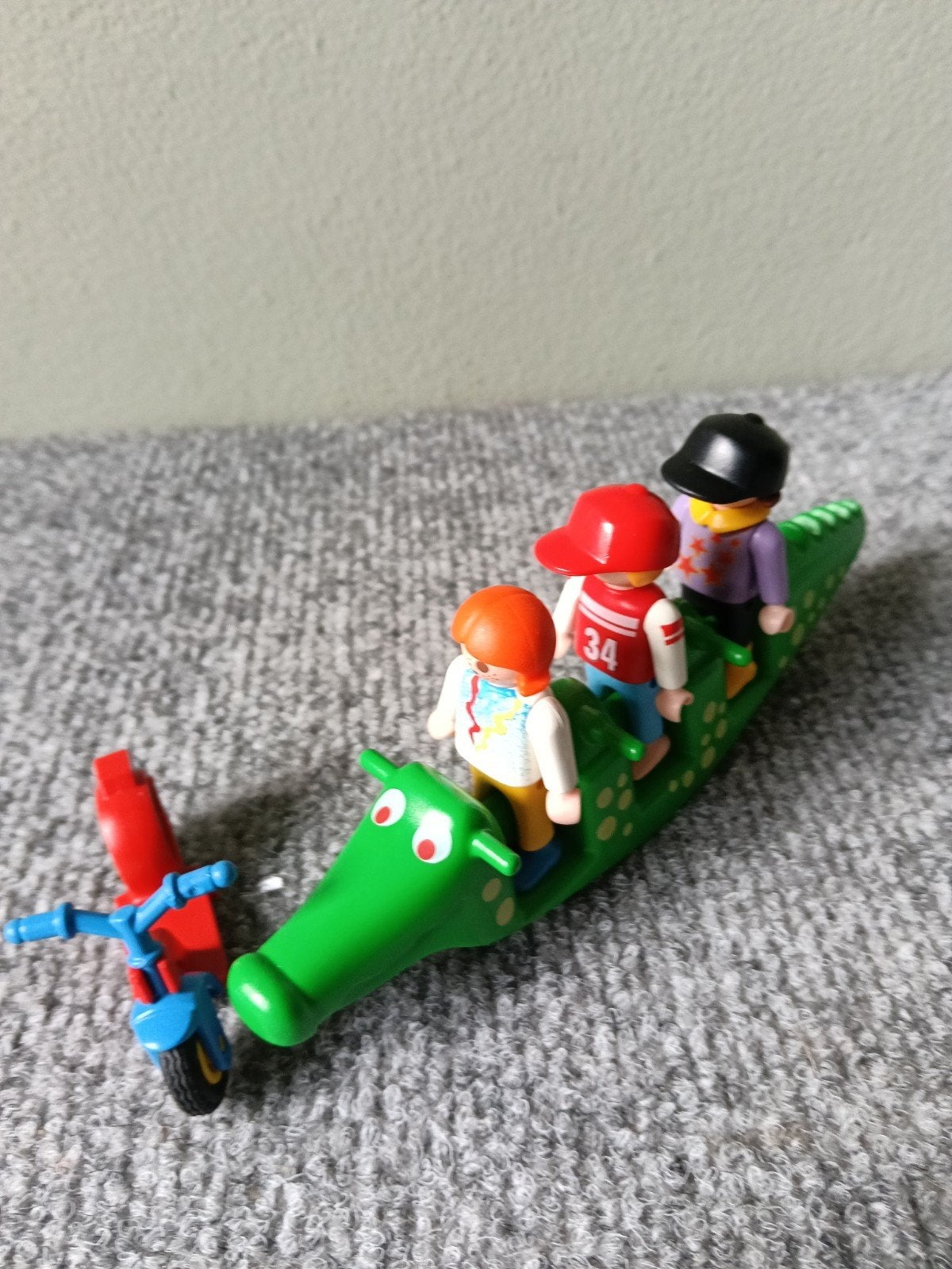 Playmobil Krokodil met Figuren en Fiets, Ophalen of Verzenden, Lieselotje, Lieselotjegebruiktspeelgoed@gmail.com
