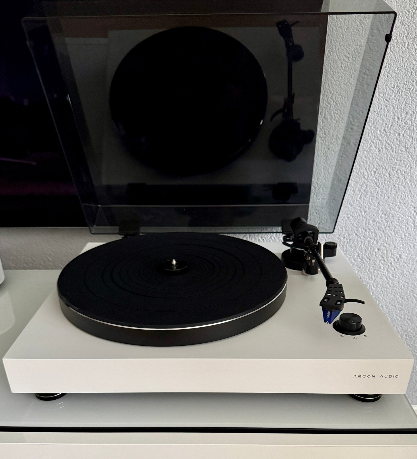 Argon TT-4 MkII platenspeler met Ortofon 2M Blue, Audio, Tv en Foto, Ophalen, Zo goed als nieuw, Platenspeler, Overige merken
