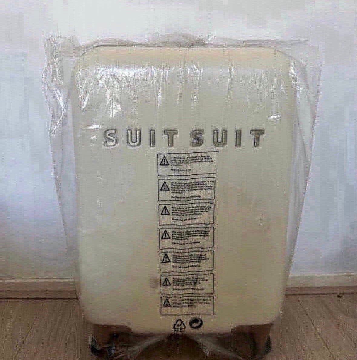 SUITSUIT koffer 55cm Antique White inc label en beschermhoes, Ophalen, Nieuw, 50 tot 60 cm, Slot