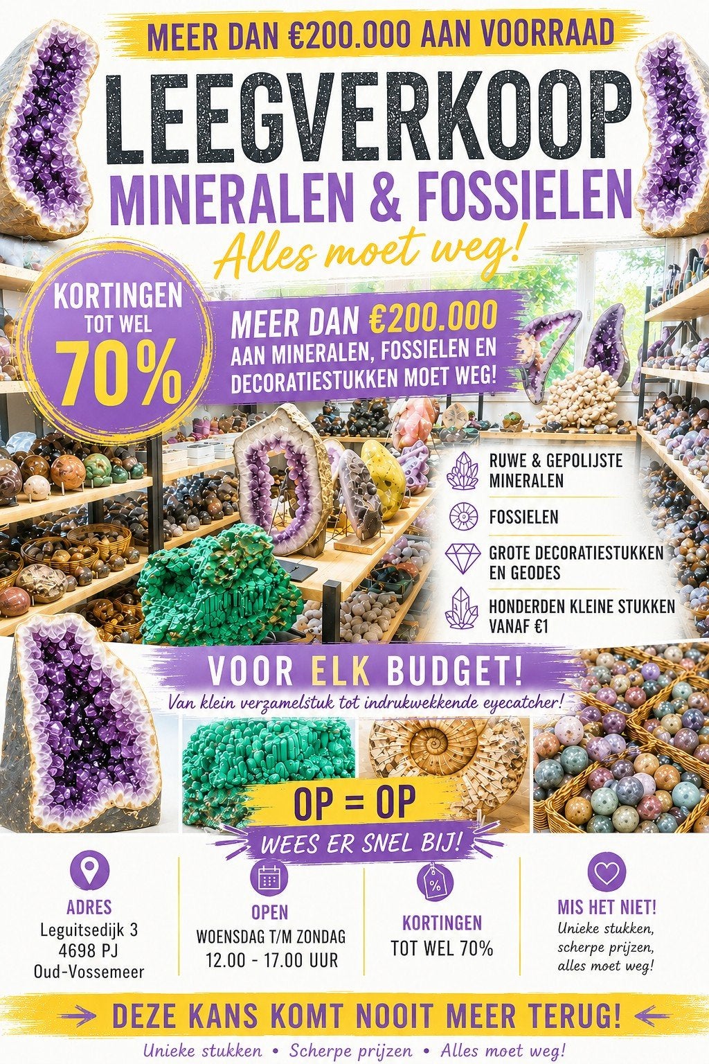 Grote Agaat tafel. Woensdag tm zondag Complete Leegverkoop!!, Verzamelen, Ophalen, Mineraal