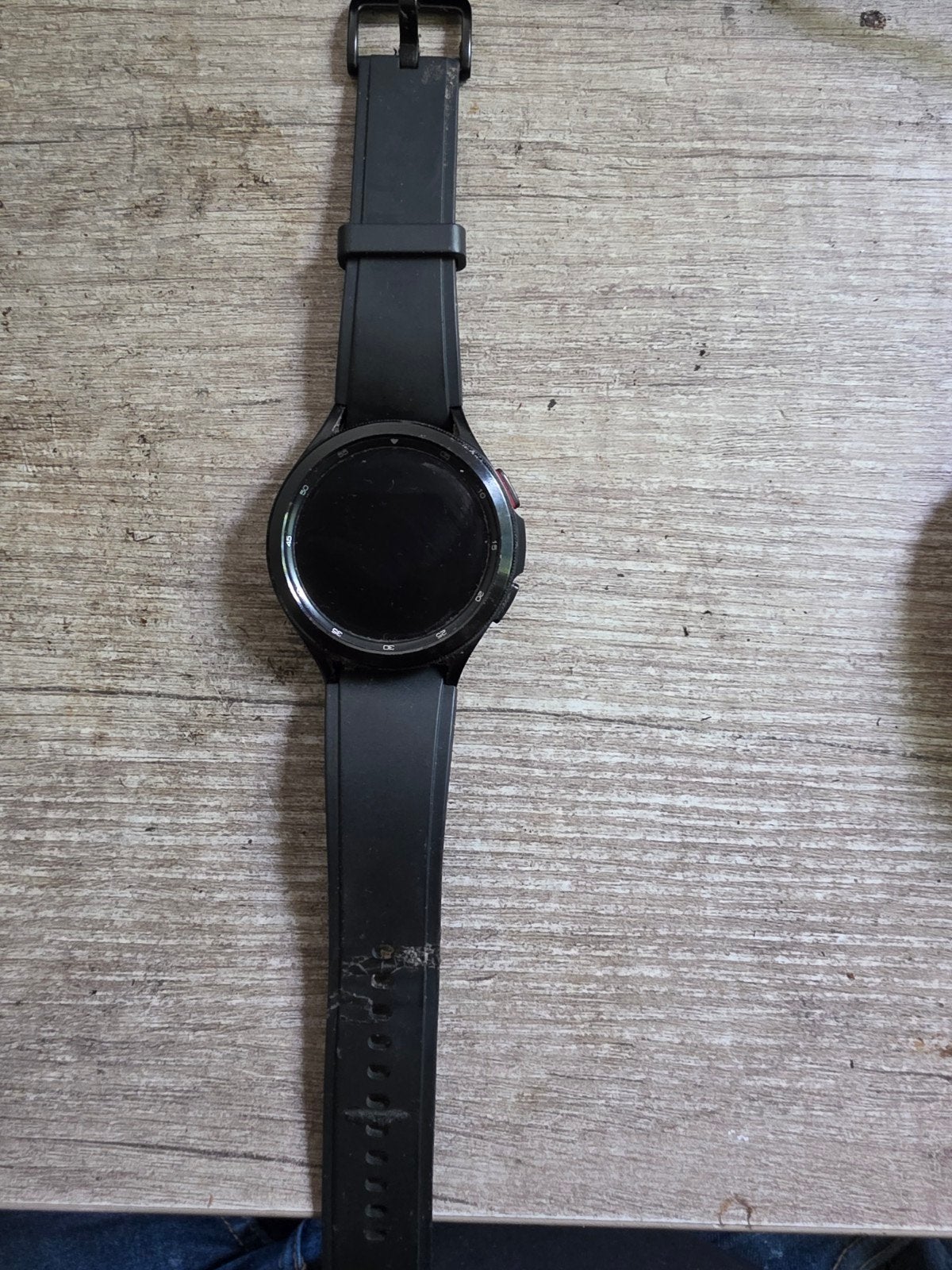 Samsung Galaxy Watch 4 Classic 46mm Zwart met oplader, Gebruikt, Zwart, Samsung, Waterdicht