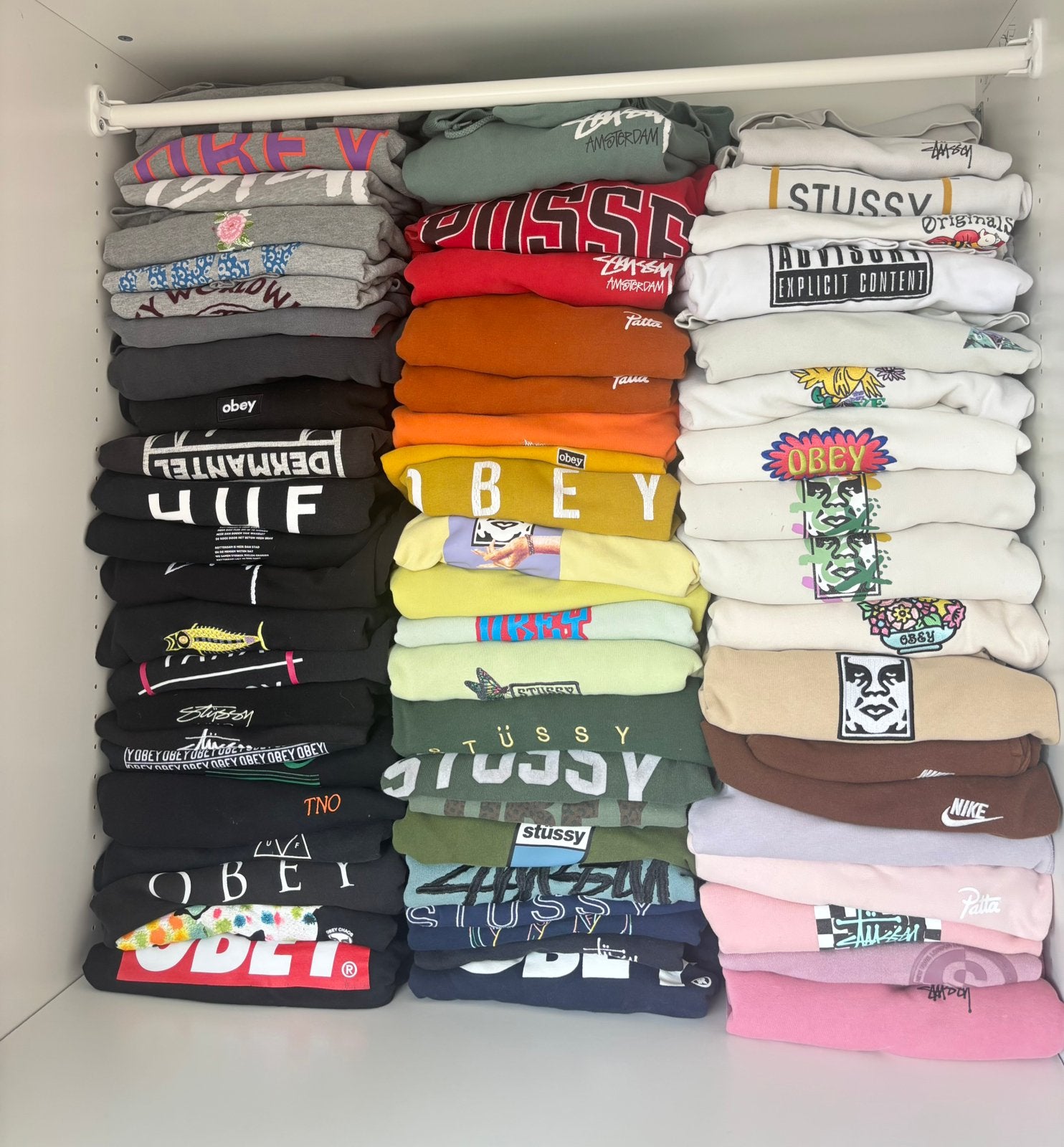 Partij merk kleding: Stussy, Patta, ralph lauren, Ophalen, Zo goed als nieuw, Overige maten