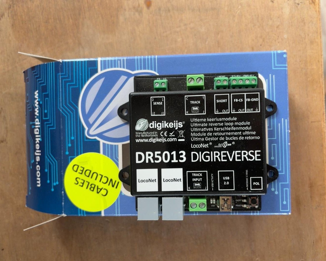 Digikeijs DR5013 DigiReverse Keerlusmodule DCC + Handleiding, Hobby en Vrije tijd, Modeltreinen | H0, Zo goed als nieuw, Overige typen
