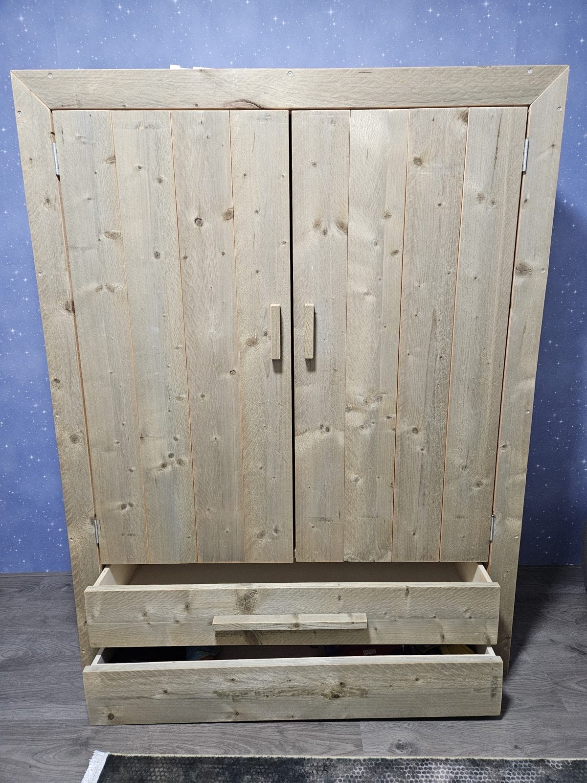 Kledingkast, Gebruikt, 100 tot 150 cm, 150 tot 200 cm, Overige houtsoorten