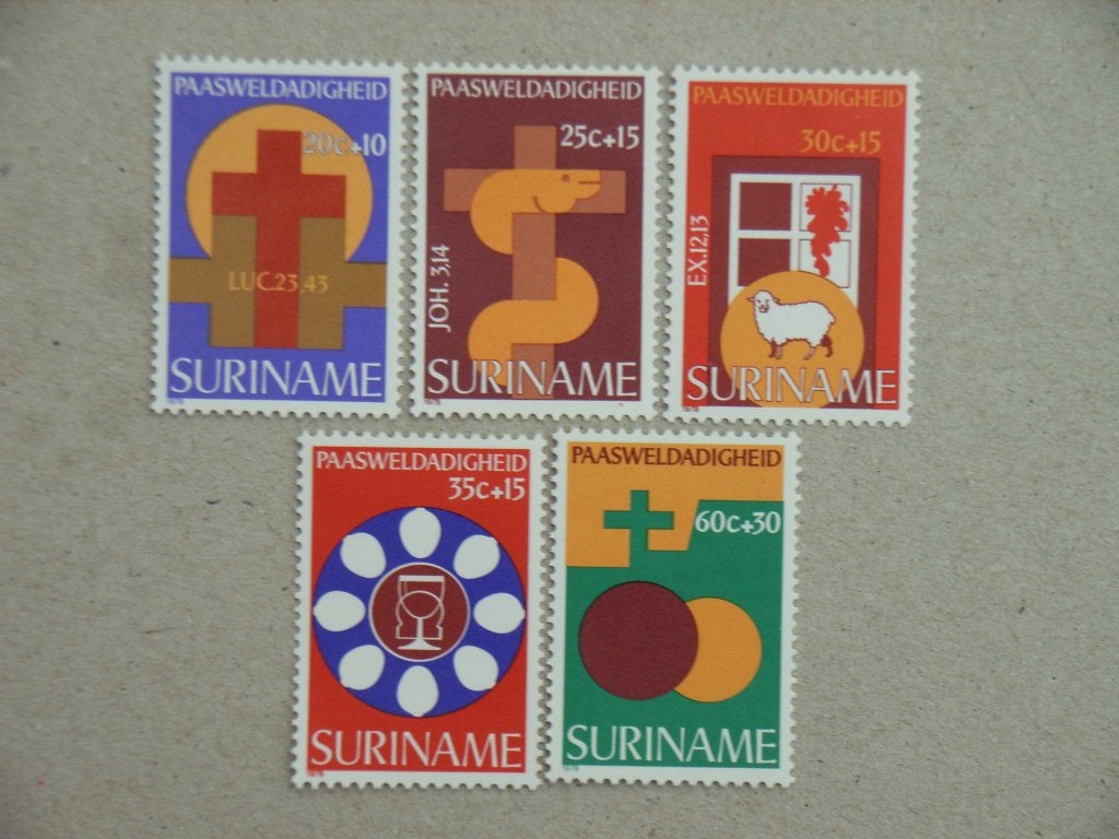 ZZ  Suriname 119-123 pf, Ophalen of Verzenden, Postfris