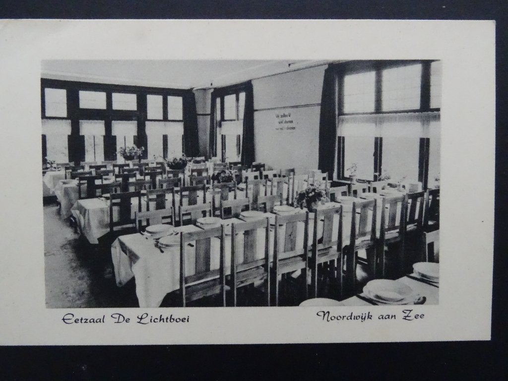 Noorwijk aan Zee / Eetzaal De Lichtboei, Verzamelen, Ophalen of Verzenden, Voor 1920, Ongelopen, Gebouw