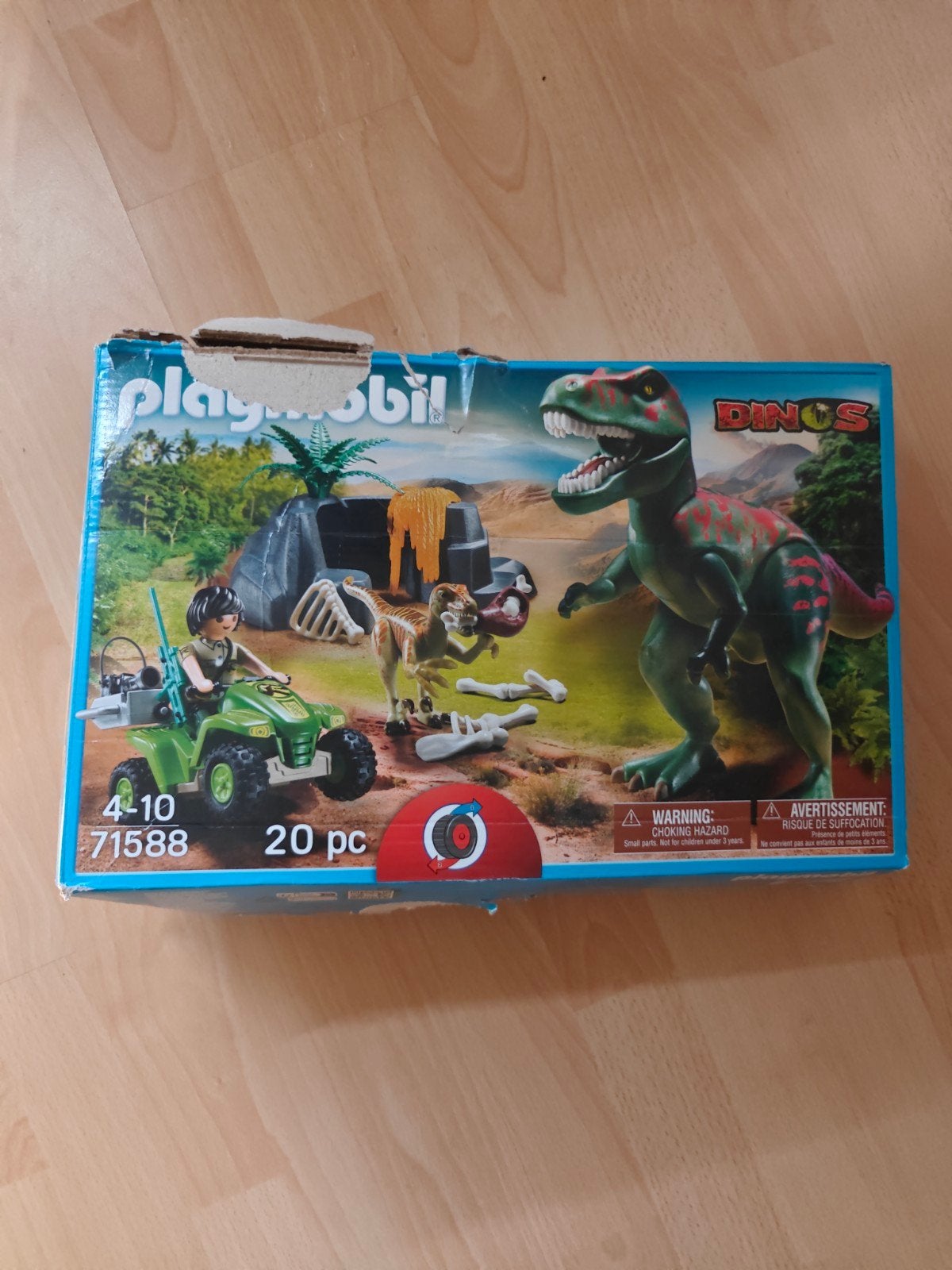 Playmobil Dinos 71588 T-Rex met Quad en onderdelen, Gebruikt, Complete set, Voertuig, Ophalen of Verzenden