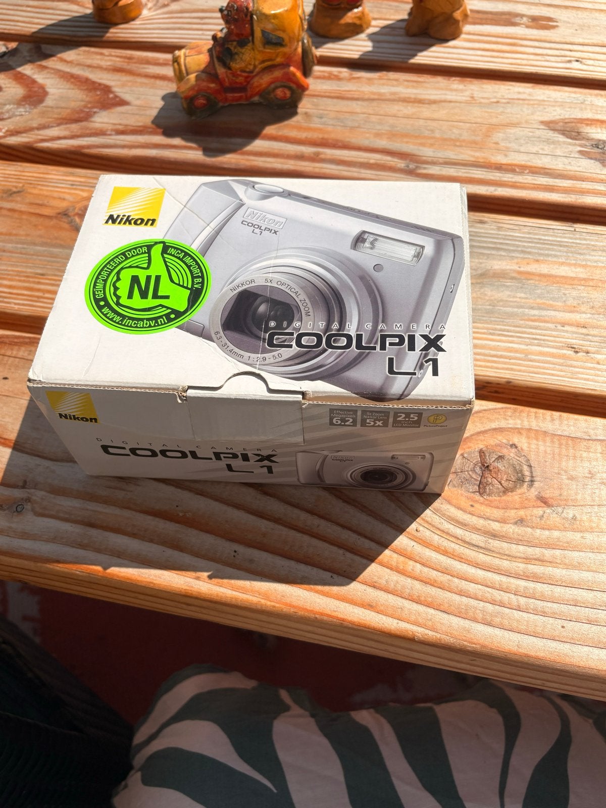 Nikon Coolpix L1 Digitale Compactcamera - Zilver, Ingebouwde flitser, Ophalen of Verzenden, Compactcamera, 4 t/m 7 keer