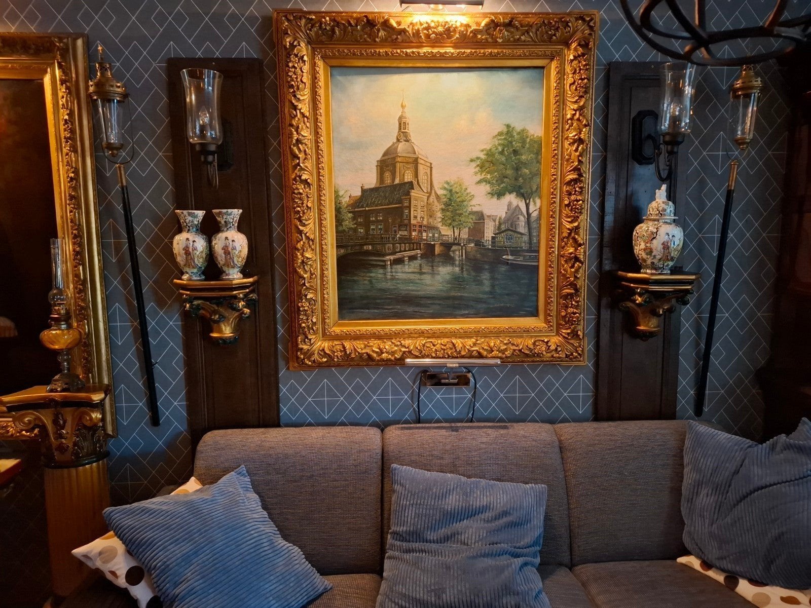 mooi oud schilderij, Antiek en Kunst, Ophalen of Verzenden