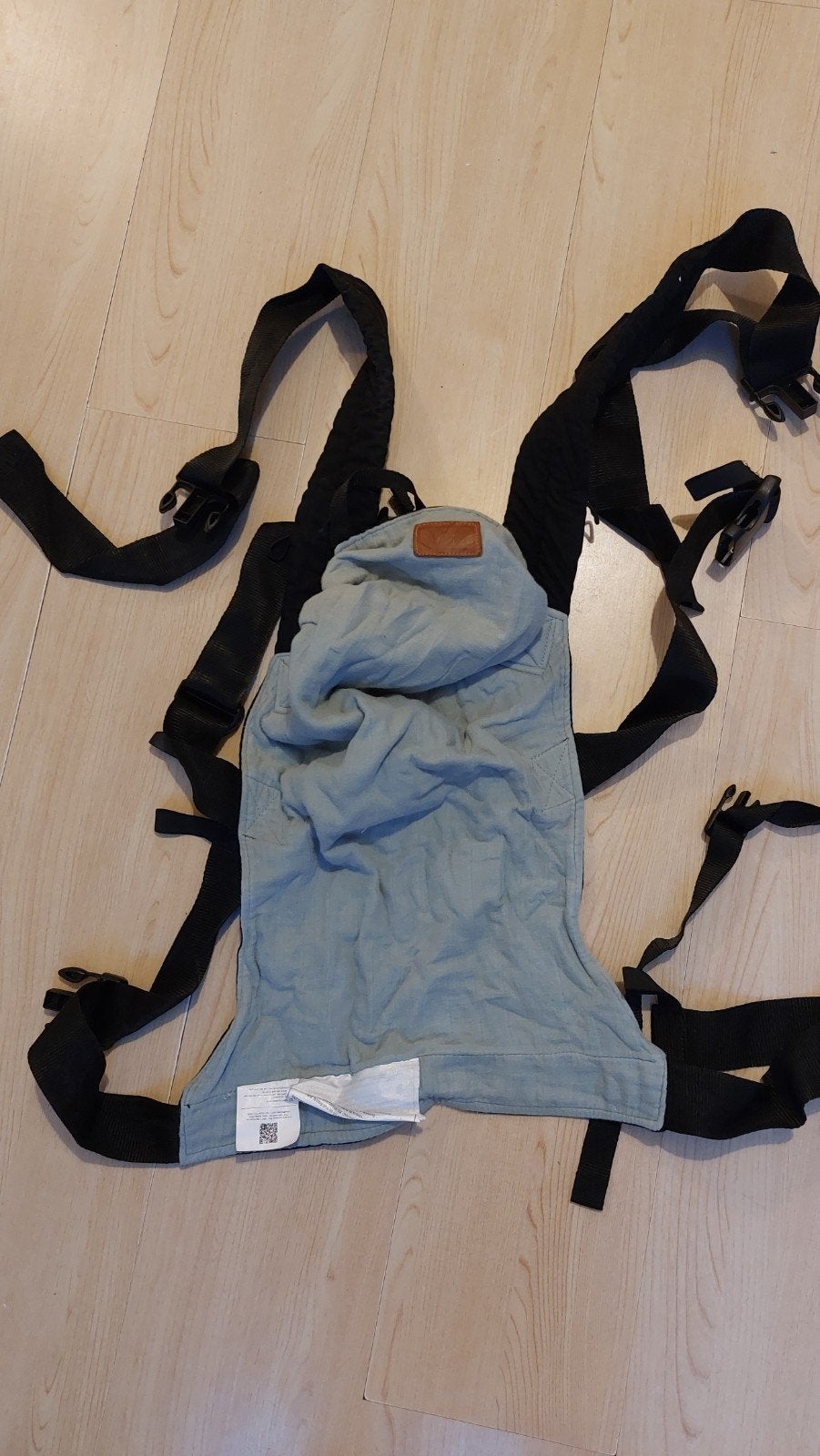 ByKay Draagzak Click Carrier Reversible - Zwart/Mintgroen, Gebruikt, Buik of Rug, Draagzak, Ophalen