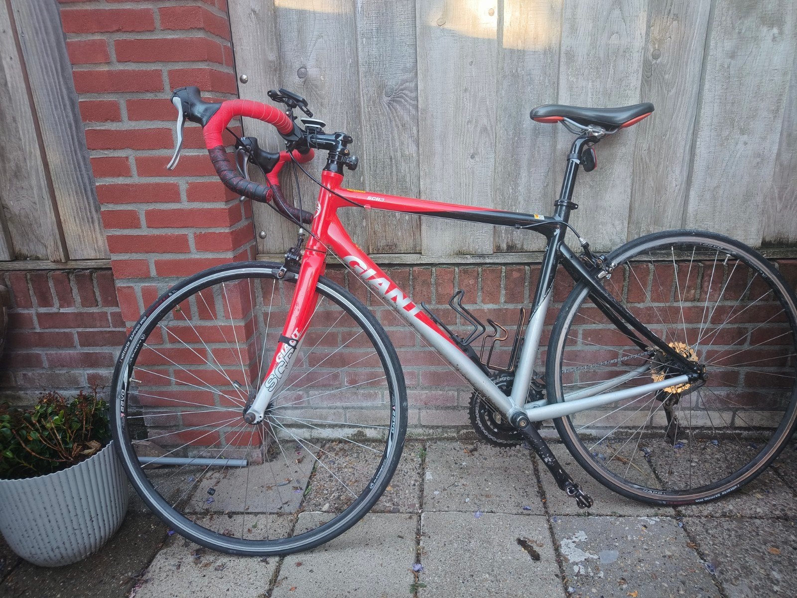 Giant SCR3 racefiets - Rood/Zwart/Zilver, Ophalen