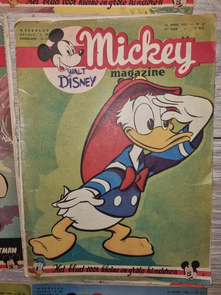 17 x Mickey Magazine uit 1951, Boeken, Ophalen of Verzenden