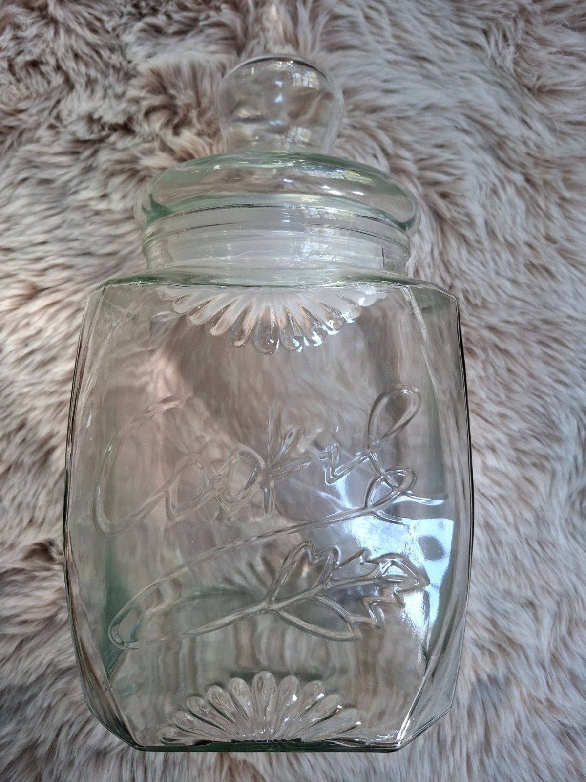 Grote glazen voorraadpot 'Cookie' met deksel, Voorraadpot, Ophalen of Verzenden, Zo goed als nieuw, Glas
