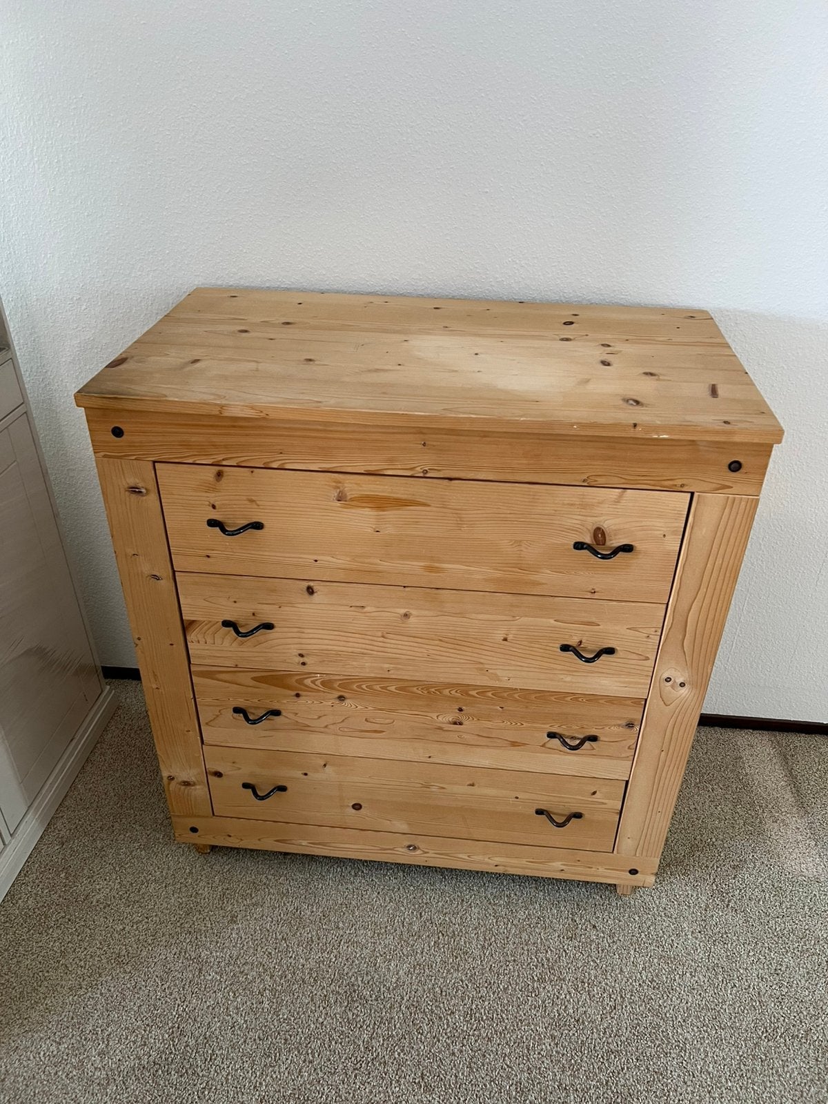 Te Koop : Grenen Ladekast Ikea Stranda 4 Laden Kast, Huis en Inrichting, Ophalen, Gebruikt, 50 tot 100 cm, 3 of 4 laden