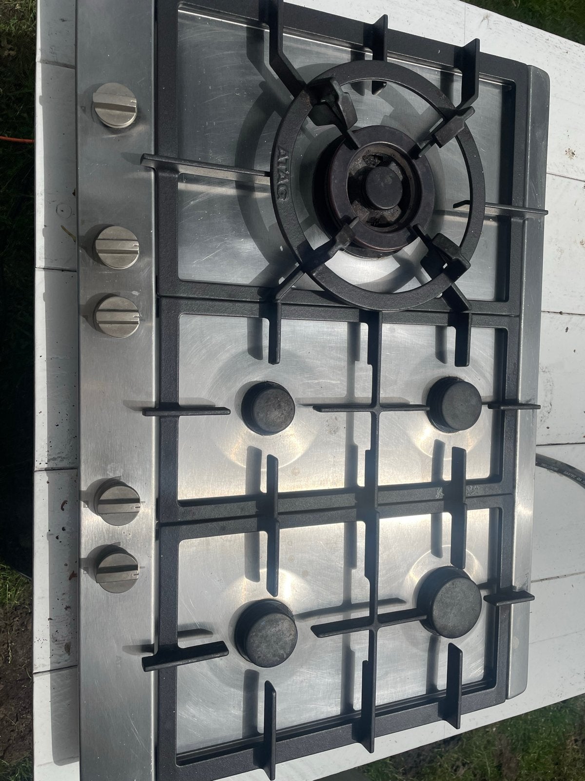 ATAG Inbouw gaskookplaat met wokbrander, Ophalen, Gebruikt, Inbouw, Gas