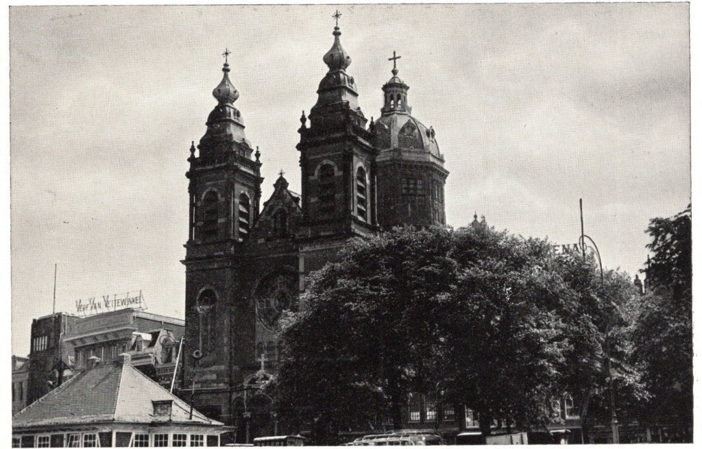Amsterdam , St. Nicolaaskerk. (9), Verzamelen, Verzenden, 1940 tot 1960, Ongelopen, Noord-Holland