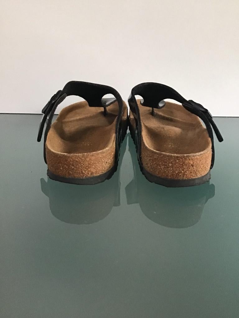 Birkenstock Gizeh zwart 38 | glossy shine | Gratis verzenden, Slippers, Verzenden, Zwart, Zo goed als nieuw