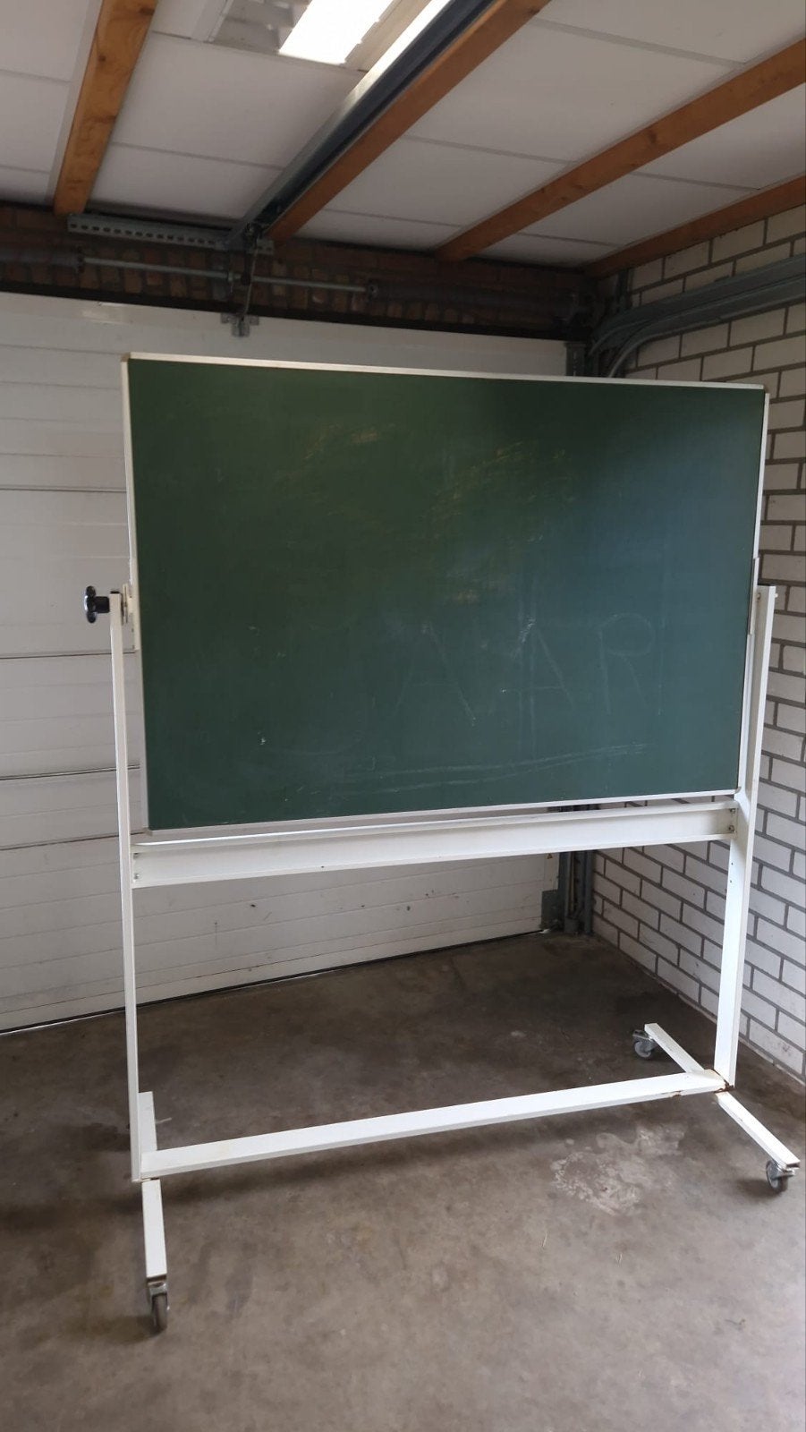 schoolbord kantelbaar, Ophalen, Gebruikt, Krijtbord