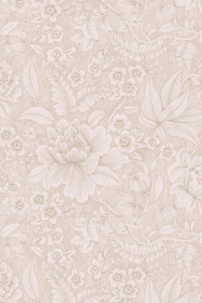Pip Studio Casa dei Fiori Vliesbehang Zand (1 rol), Ophalen, Beige