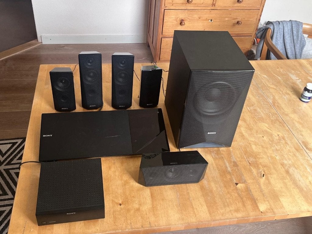 Sony BluRay BDV-N5200W home cinema set met high-res audio, Gebruikt, Blu-ray-speler, 70 watt of meer, Ophalen of Verzenden