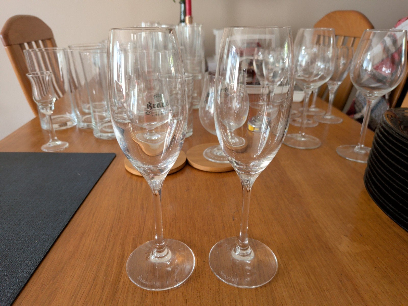 2 mooie spiegelau champagne glazen, Ophalen, Nieuw, Overige typen