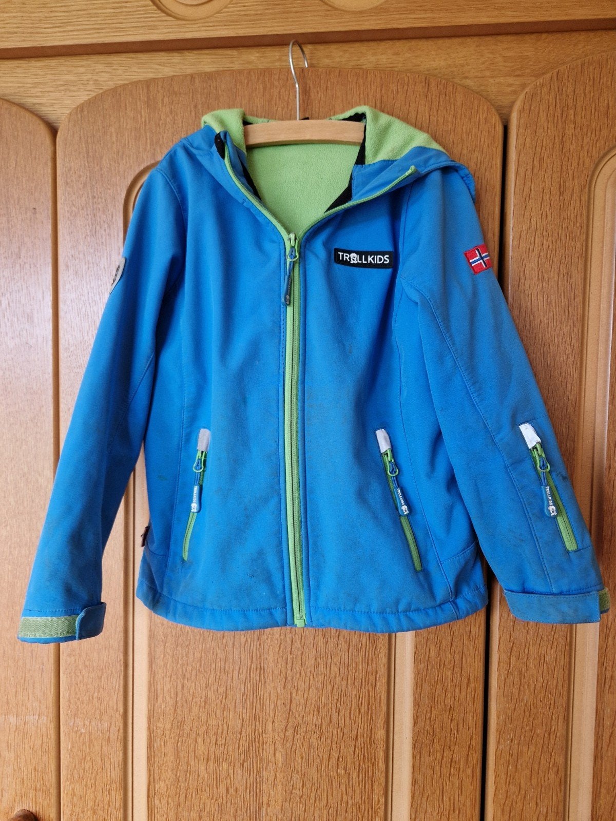 Trollkids softshell jas, waterafstotend en ademend, Gebruikt, Jongen of Meisje, Trollkids, Ophalen of Verzenden