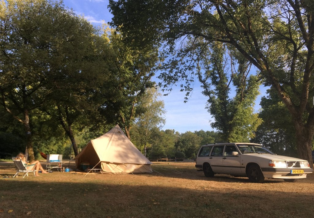 Te huur: Sfeervolle Canvascamp Sibley bell tent 4m, Ophalen, Gebruikt, Tot en met 4