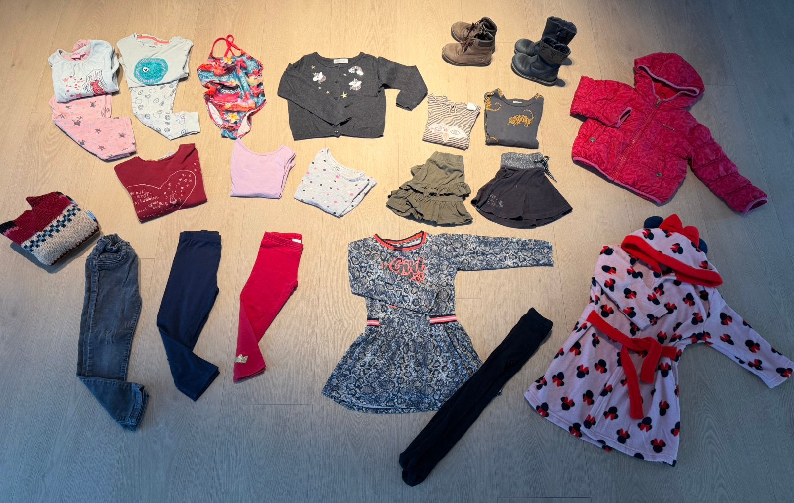 Pakket kleding meisje winter 98 - 104, Ophalen of Verzenden, Gebruikt, Maat 98