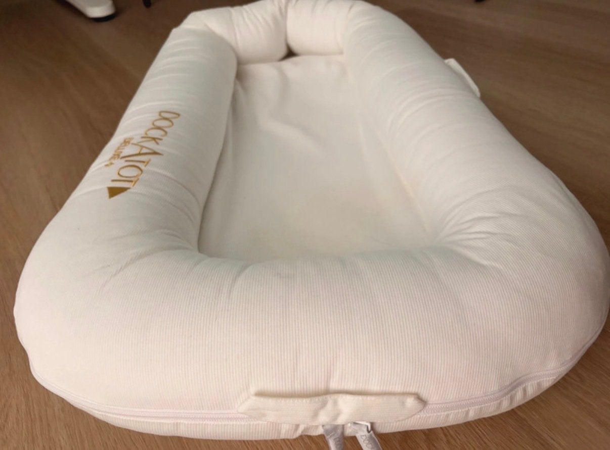 DockATot Deluxe+ babynestje - wit, Ophalen of Verzenden, Zo goed als nieuw, Overige typen