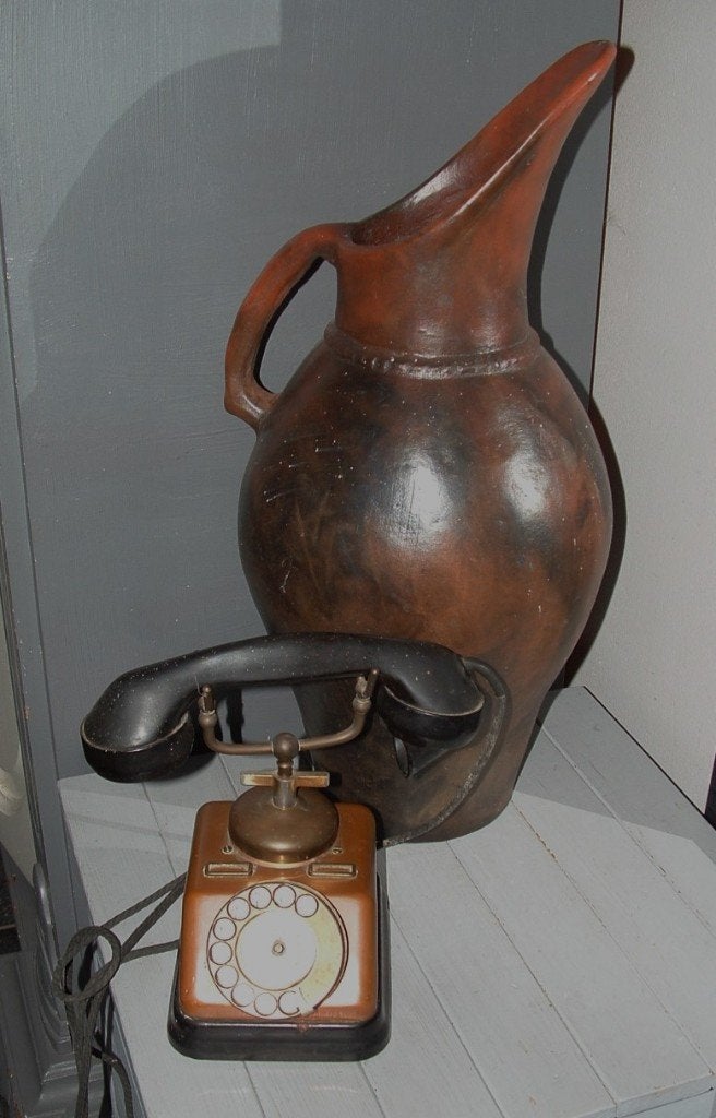 Grote zware vaas, kruik, pot mooi als decoratie., Ophalen of Verzenden, Gebruikt, Overige kleuren
