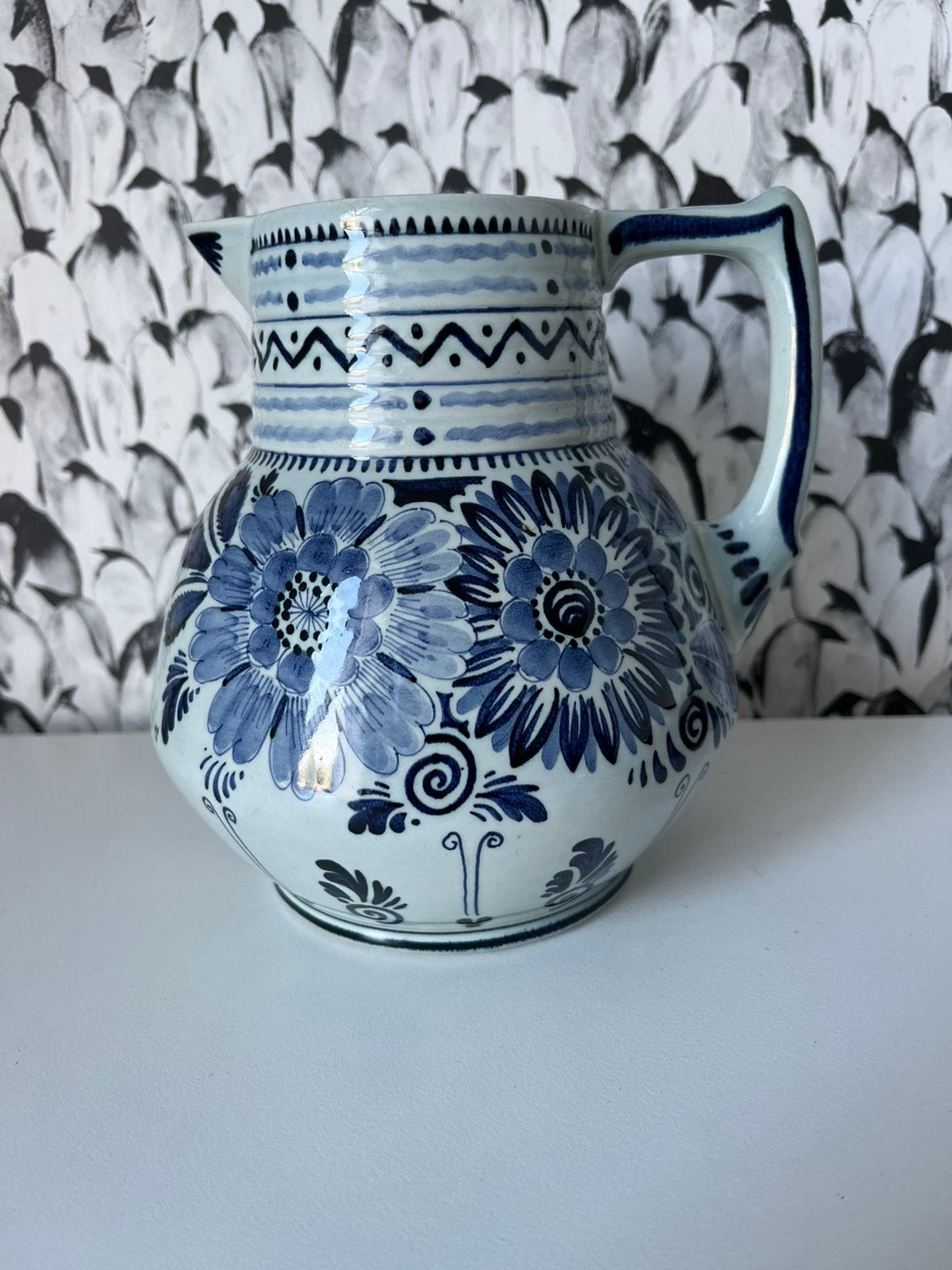 Plateelbakkerij Schoonhoven, decor Delfts, model 133, Antiek en Kunst, Ophalen of Verzenden