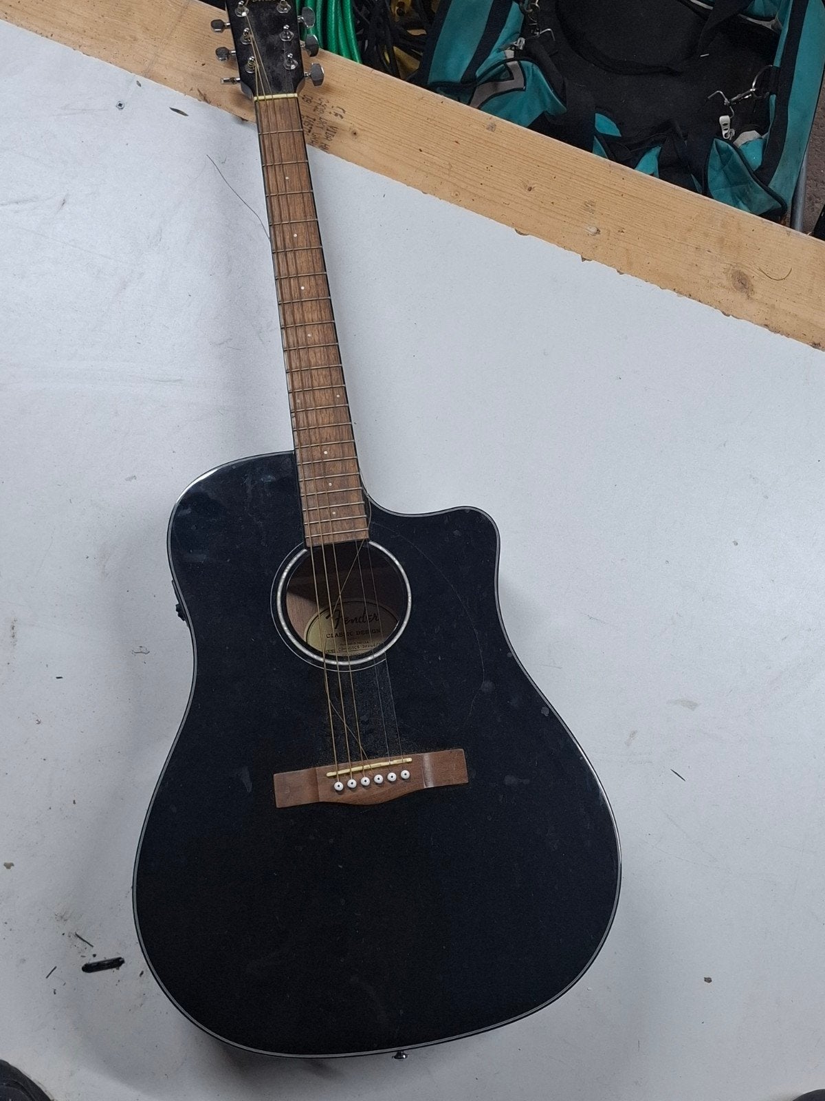Fender CD-60SCE Dreadnought akoestische gitaar - Zwart, Muziek en Instrumenten, Ophalen, Fender, Fender Musical Instruments Corporation, 17600 N. Perimeter Drive, Suite 100, Scottsdale, AZ 85255, USA
