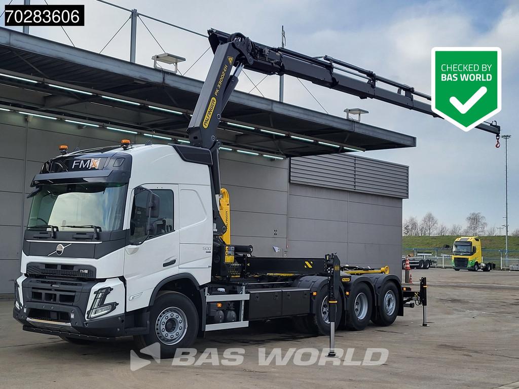Volvo FMX 500 8X4 NEW! Crane + Hooklift Palfinger PK33002 Cr, Automaat, Euro 6, Wit, Bedrijf