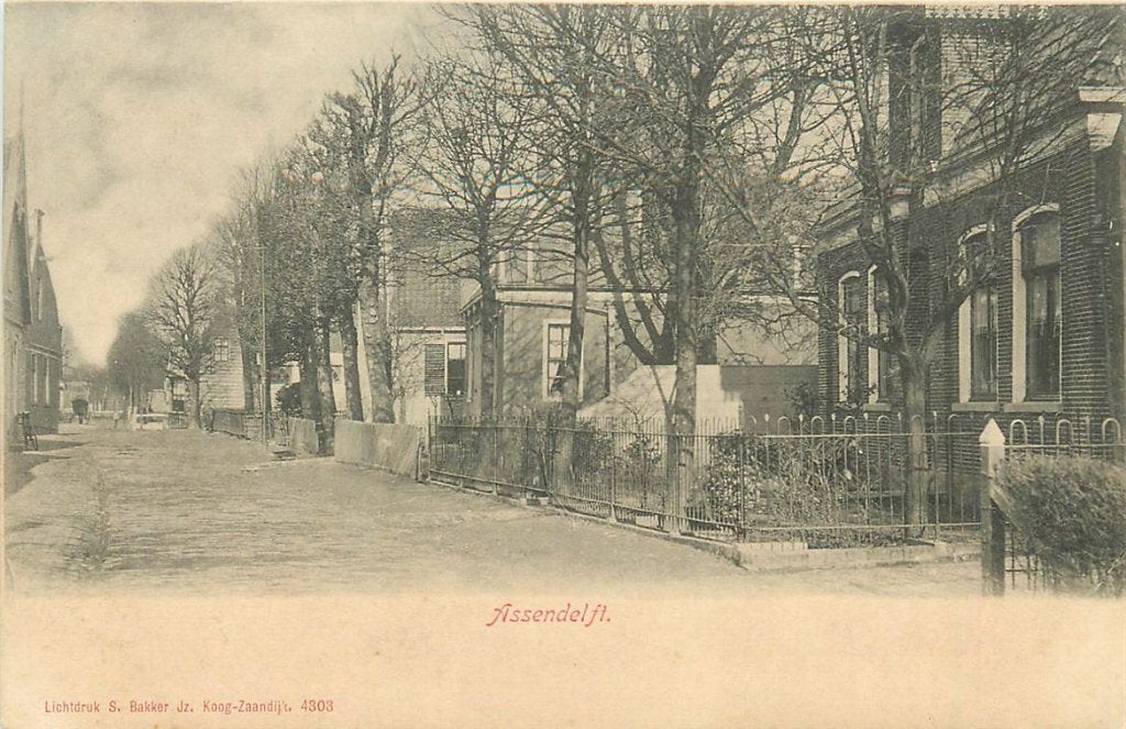701-255-009 Assendelft, Ophalen of Verzenden, Voor 1920, Noord-Holland