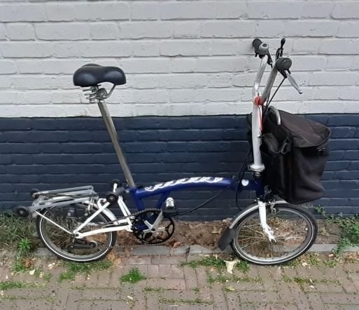 Brompton vouwfiets (2e hands), Ophalen, Gebruikt, Brompton, Velgrem