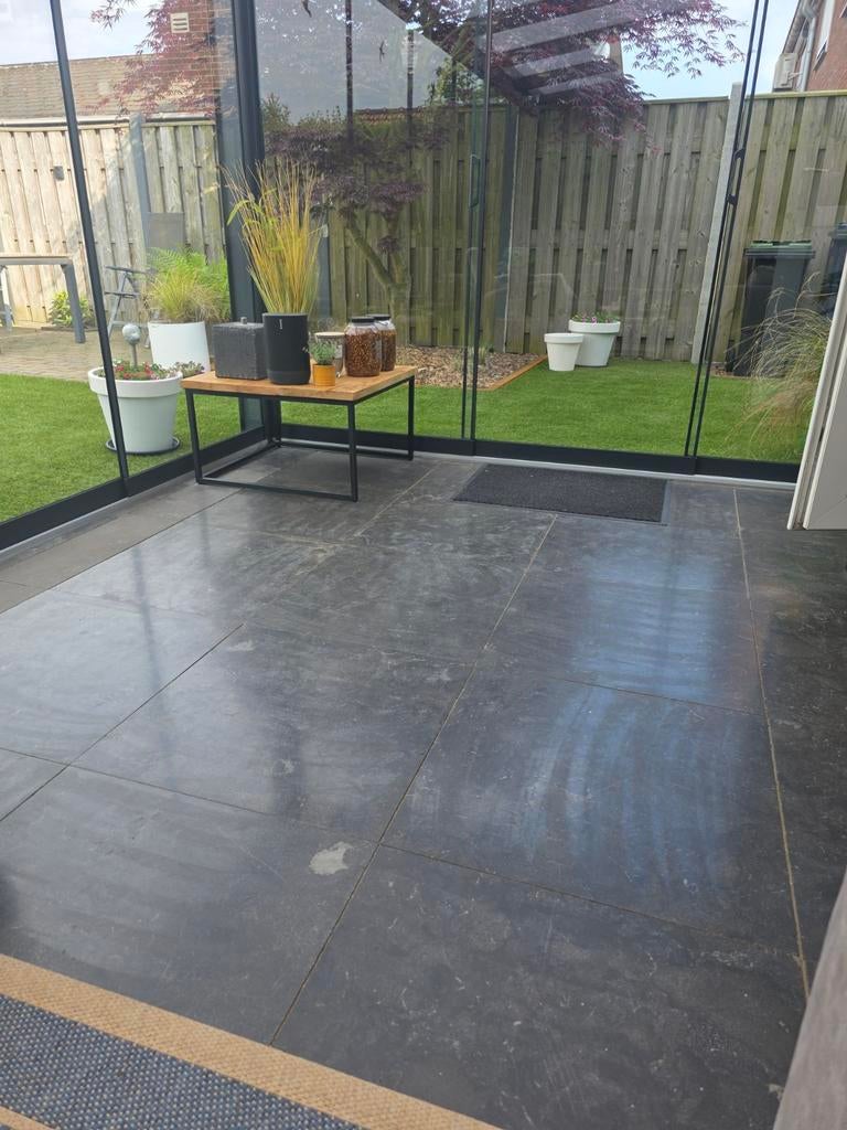 18 m2 Chinese hardsteen 60x60 cm., Tuin en Terras, Tegels en Klinkers, Terrastegels, Natuursteen, Ophalen