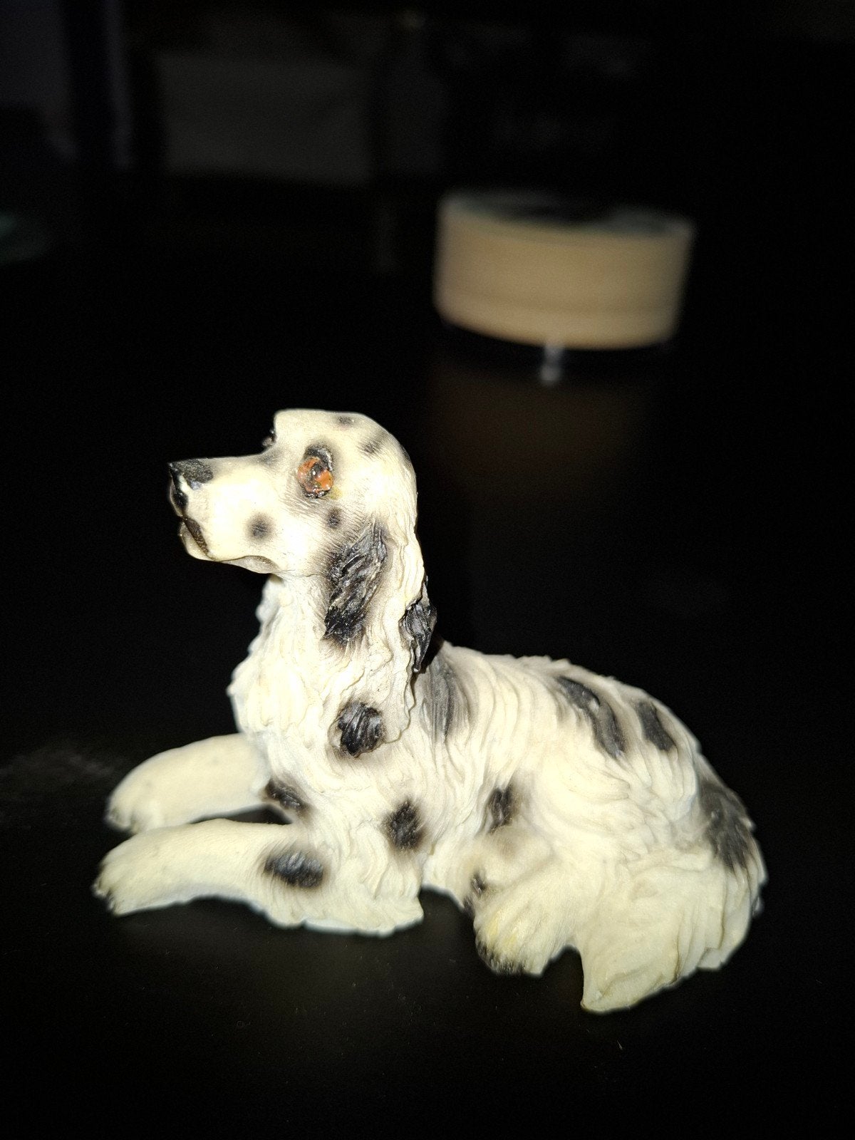 klein beeldje engelse setter, Verzamelen, Ophalen, Zo goed als nieuw, Beeldje of Figuurtje