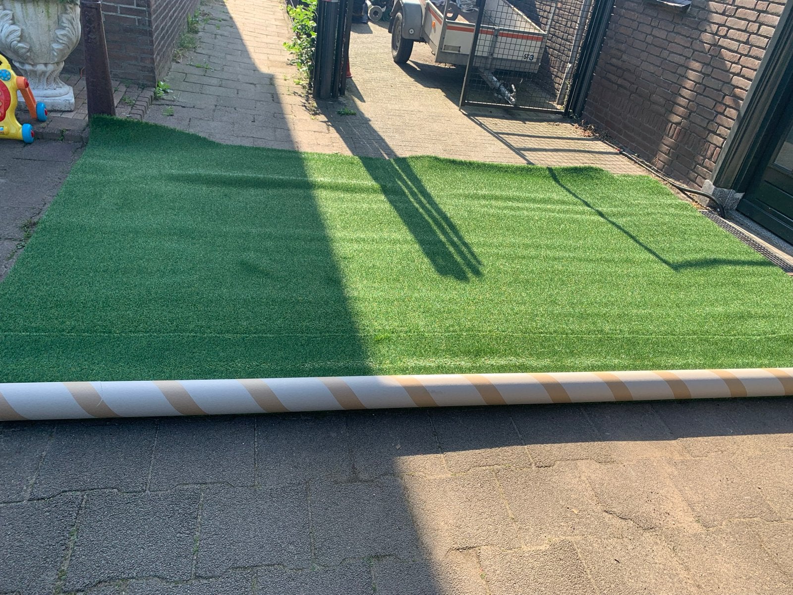 Kunstgras tuin balkon zwembad camping slecht 5 euro per m2, Ophalen, Nieuw, 10 tot 20 m², Kunstgras