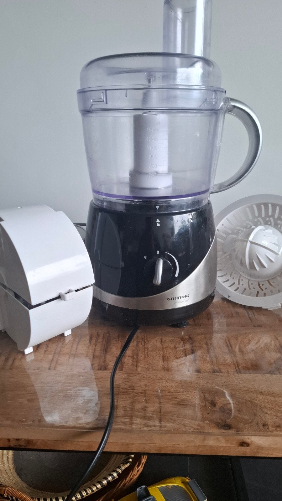 Grundig Premium Line Keukenmachine - Zo goed als nieuw, Witgoed en Apparatuur, Keukenmixers, 1 tot 2 liter, Ophalen of Verzenden