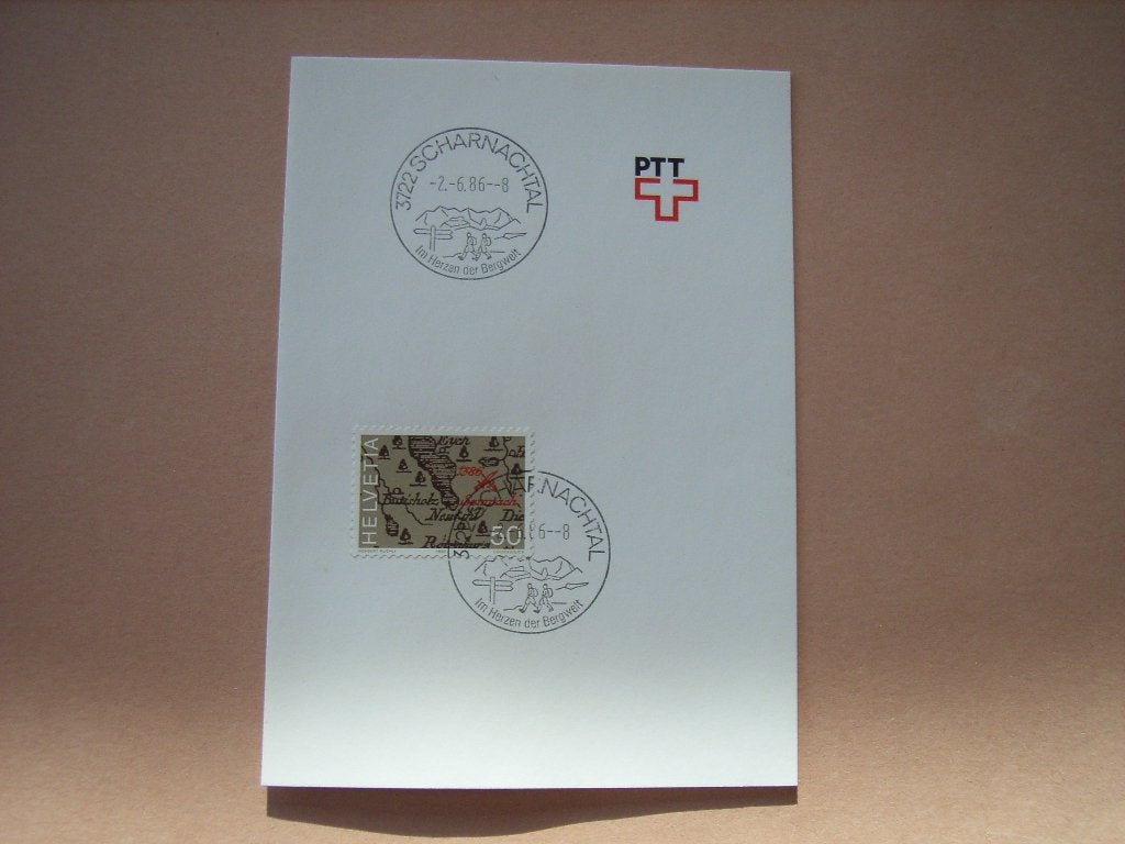 BM   Zwitserland Carnet 1309 Afstemp Scharnachtal, Postzegels en Munten, Brieven en Enveloppen | Buitenland, Ophalen of Verzenden