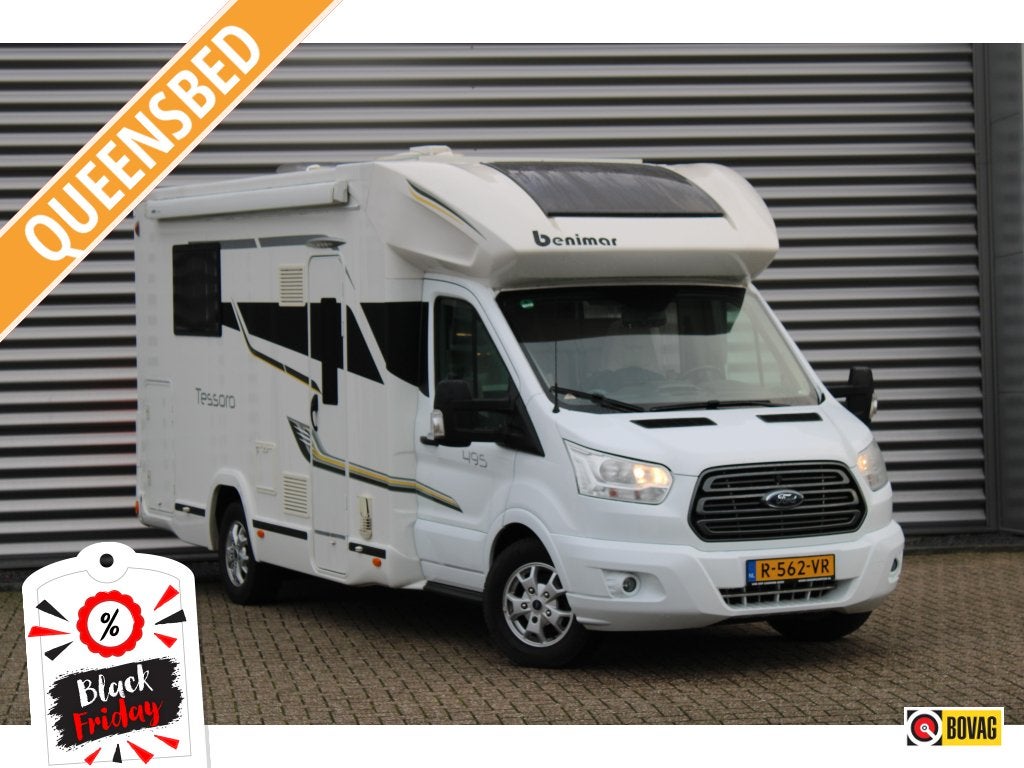 Benimar Tessoro 495 170PK Luchtvering Queensbed 5-persoons, Ringverwarming, Ford, 6 tot 7 meter, Bedrijf