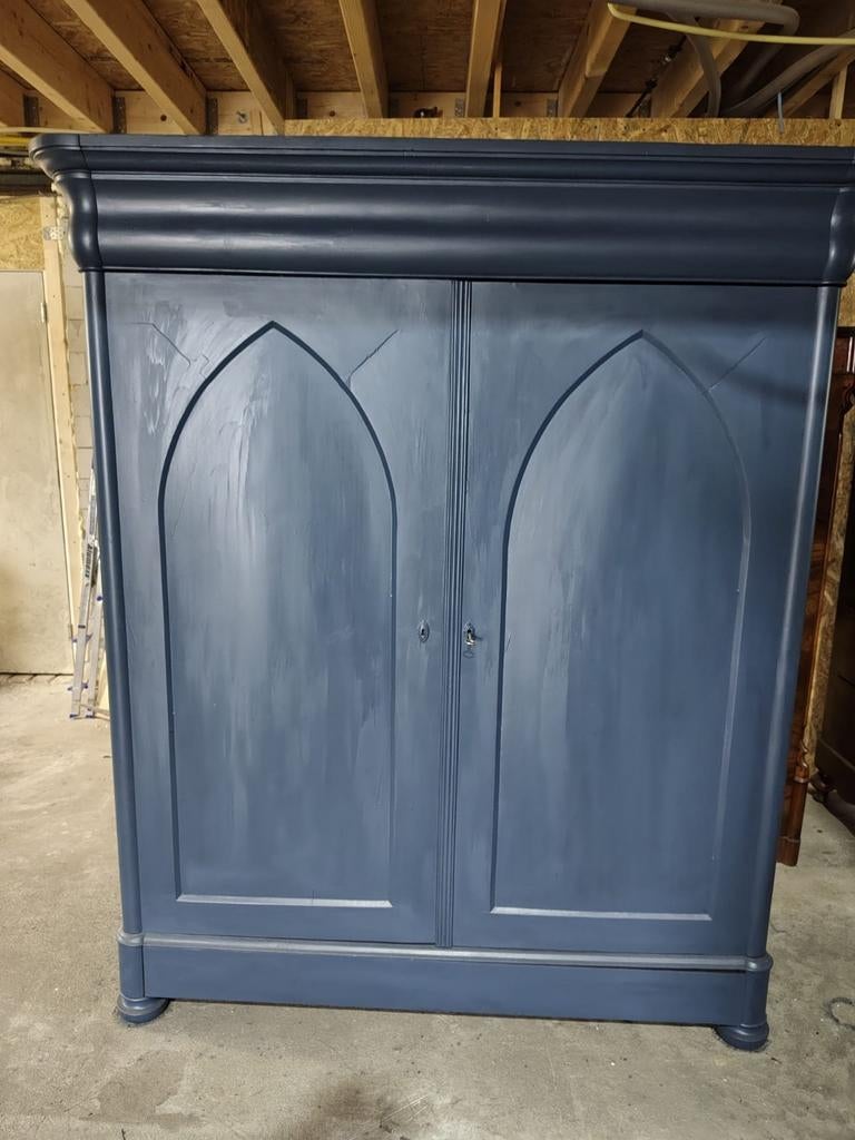 Biedermeier kast klerenkast garderobekast, Huis en Inrichting, Kasten | Kledingkasten, Ophalen, 50 tot 75 cm, 200 cm of meer