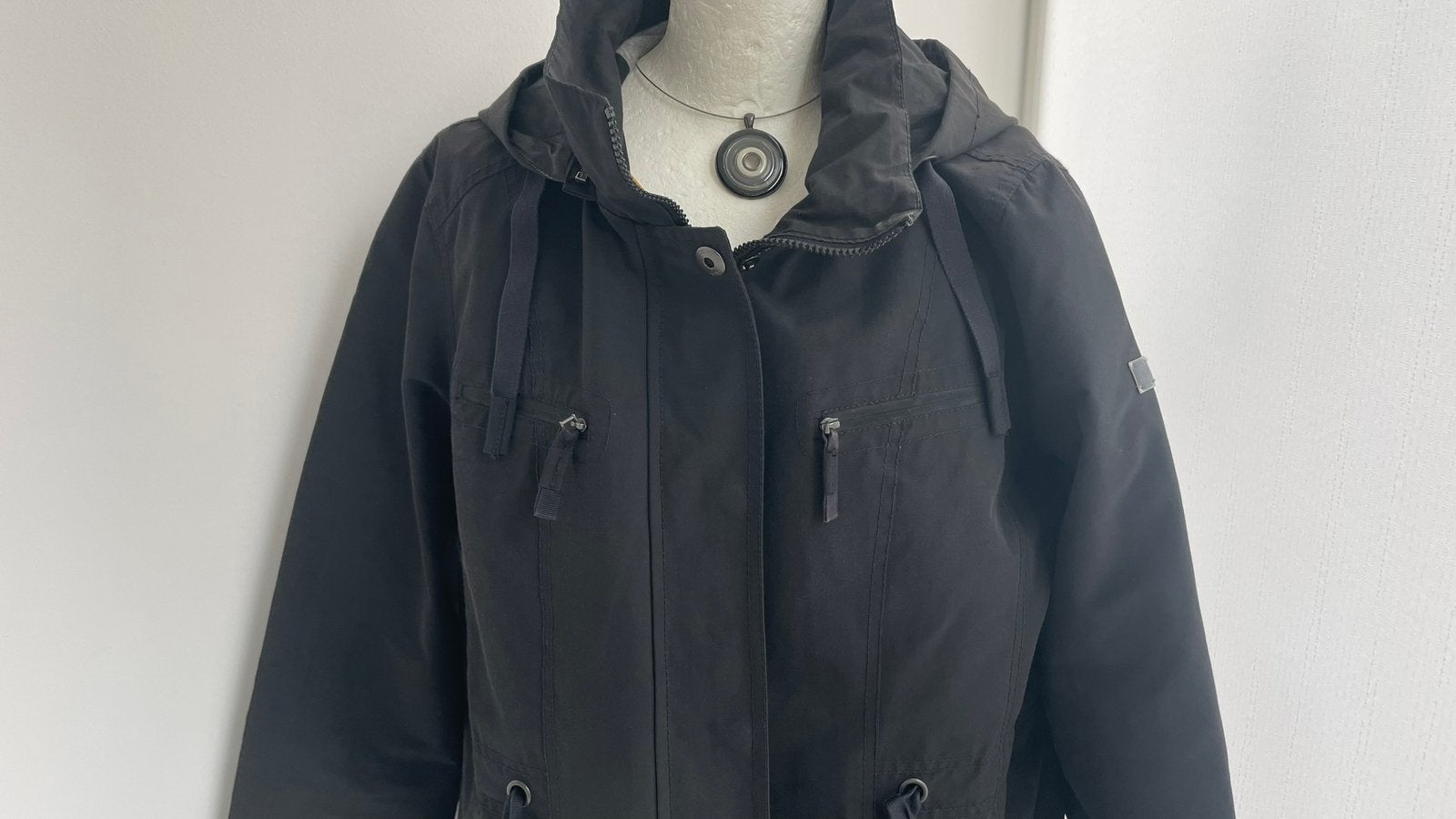 CECIL, zwarte zomer regenjas xxl, Verzenden, Gedragen, Maat 46/48 (XL) of groter, Zwart