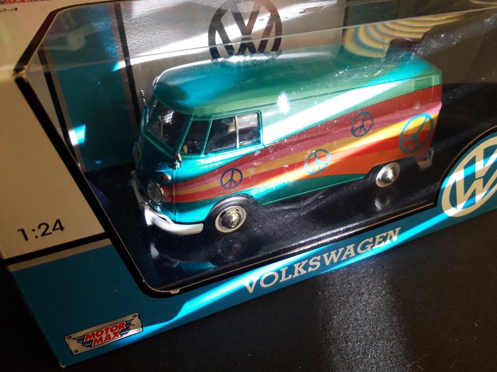 Volkswagen T1 HIPPY bestelbus BAN DE BOM - NIEUW in doos, Ophalen of Verzenden, Nieuw, Auto, Motormax