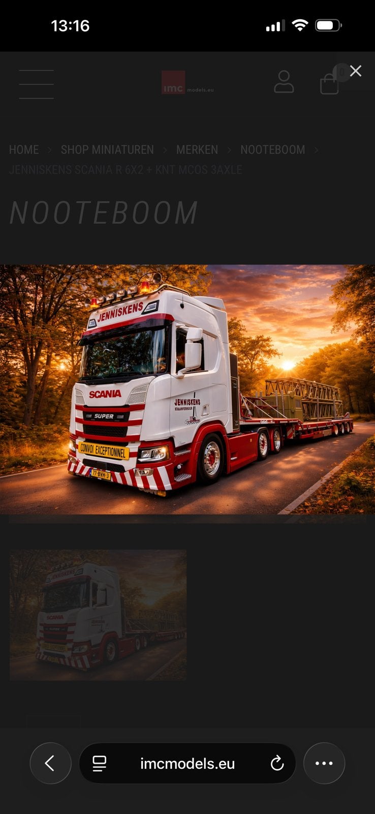 Imc 1:50 Jenniskens  Geen Tekno/Wsi, Ophalen of Verzenden, Nieuw, Bus of Vrachtwagen, Overige merken