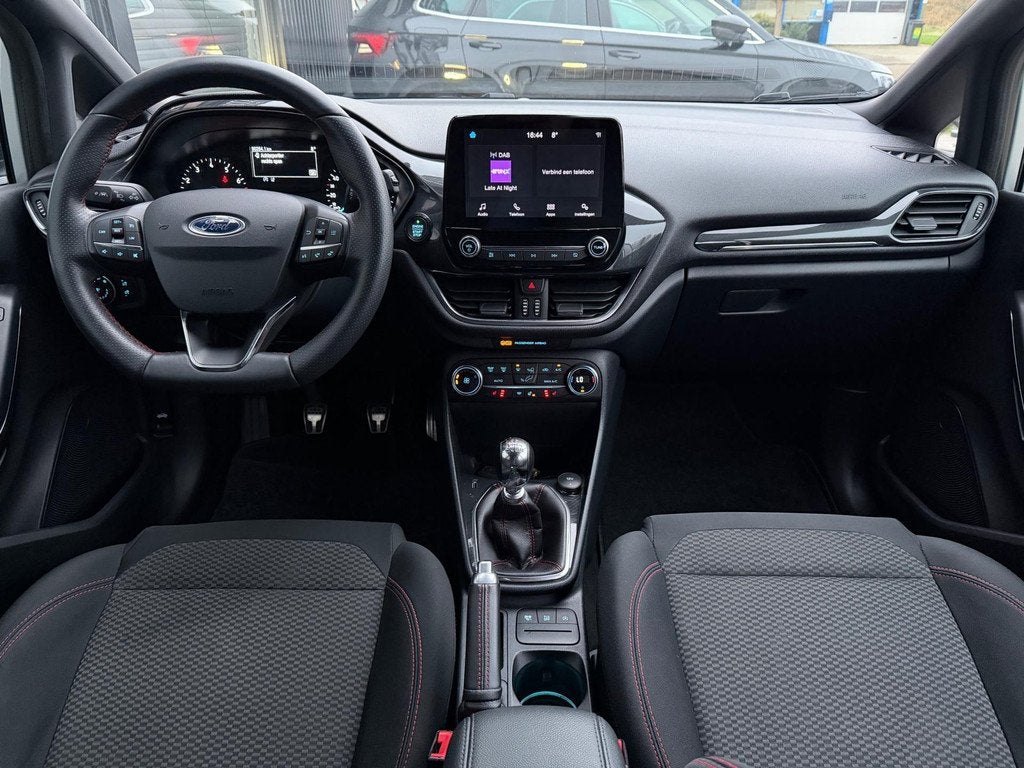 Ford Fiesta 1.0 EcoBoost ST-Line Black Pack Full Option CarP, Gebruikt, Zwart, 1064 kg, Zwart
