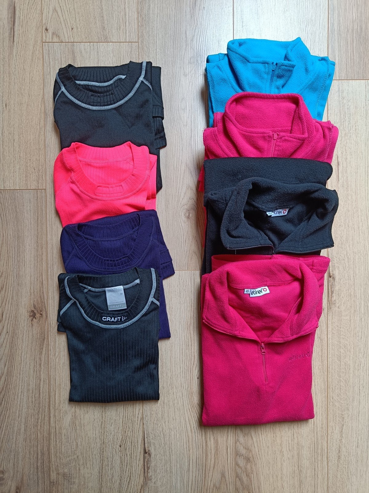 kledingpakket wintersport M/40: 4xthermoshirt, 4xfleecepully, Kleding | Dames, Wintersportkleding, Ophalen of Verzenden, Zo goed als nieuw