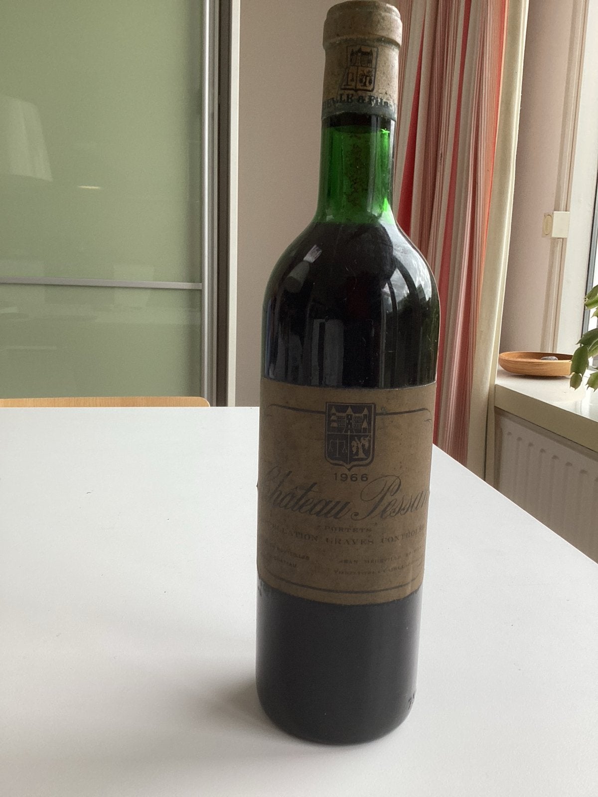 Château Pessan 1966 - Rode Wijn uit Graves, Verzamelen, Ophalen of Verzenden, Gebruikt, Frankrijk, Rode wijn